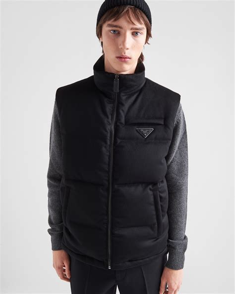 prada puffer vest women's|prada cashmere puffer.